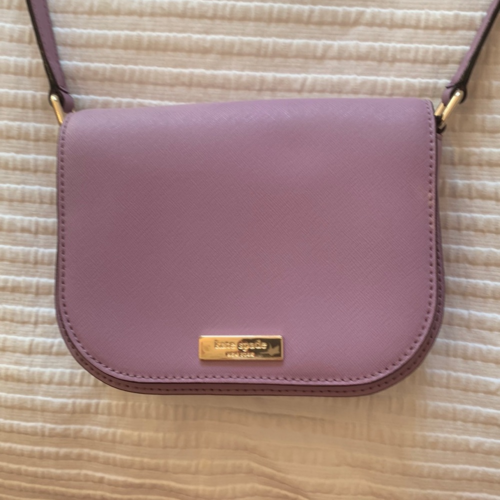 Purple Kate Spade crossbody bag